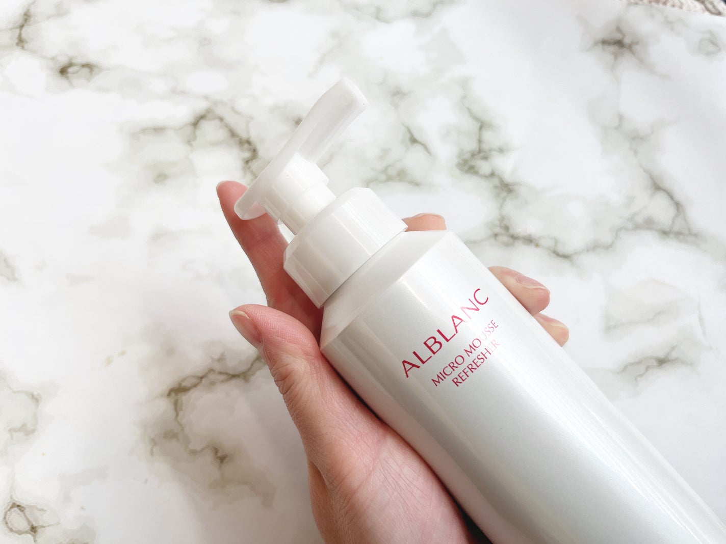 マイクロムース リフレッシャー/ALBLANC/泡洗顔を使ったクチコミ(2枚目)