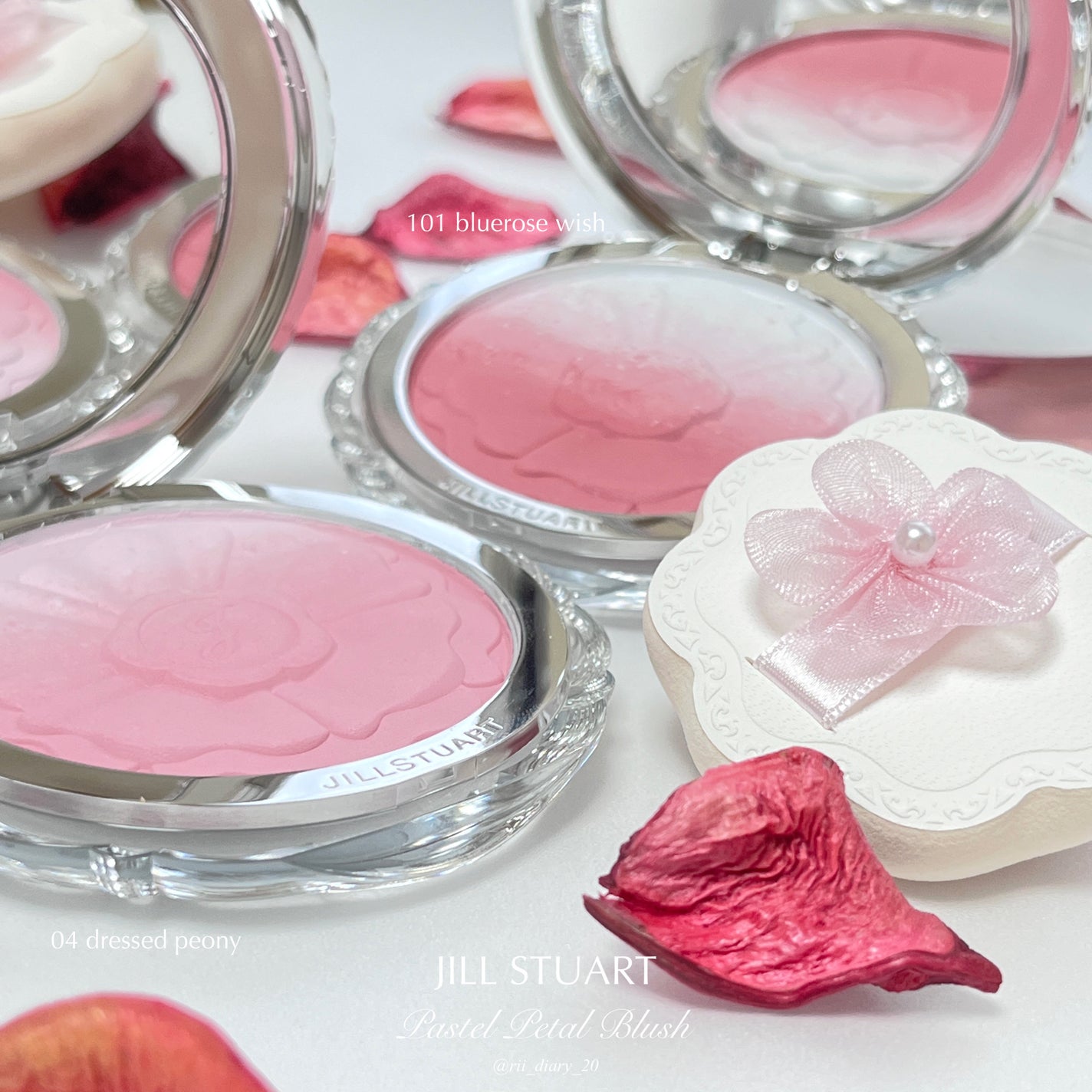 ジルスチュアート パステルペタル ブラッシュ/JILL STUART/パウダーチークを使ったクチコミ(3枚目)