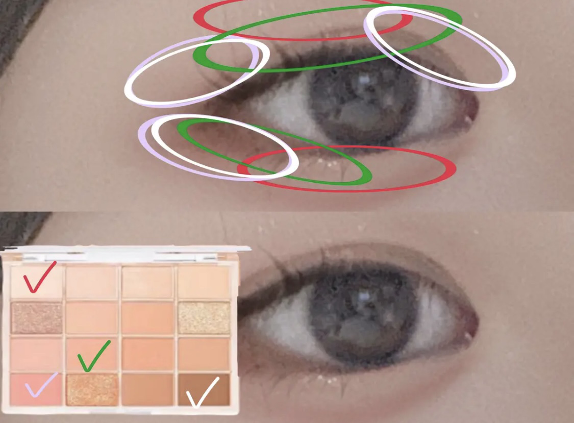 ソフトブラーリングアイパレット/wakemake/アイシャドウパレットを使ったクチコミ（2枚目）