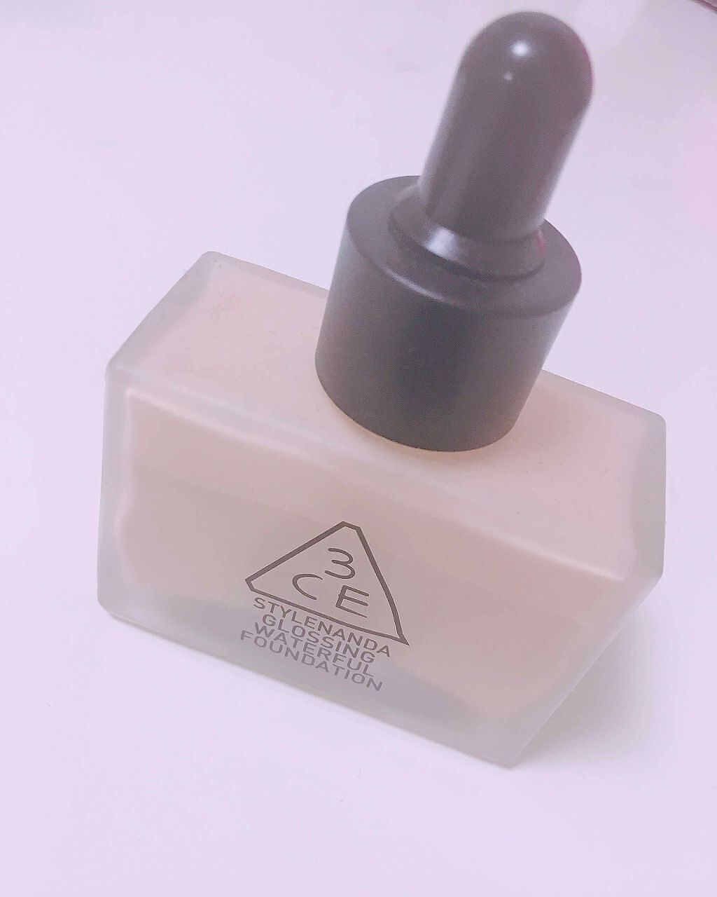 GLOSSING WATERFUL FOUNDATION/3CE/リキッドファンデーションを使ったクチコミ（1枚目）