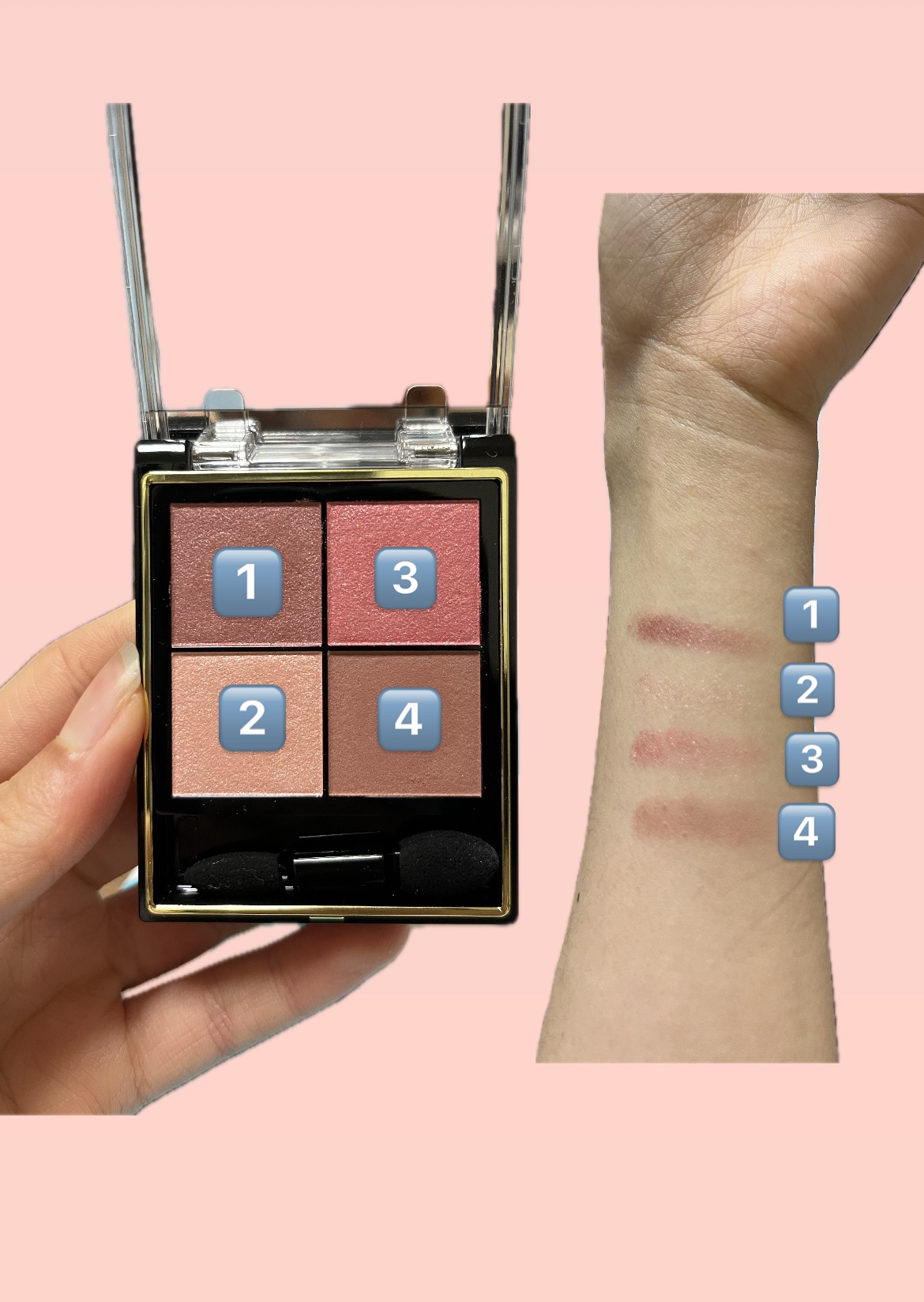 リアルクローズシャドウ/excel/アイシャドウパレットを使ったクチコミ（2枚目）