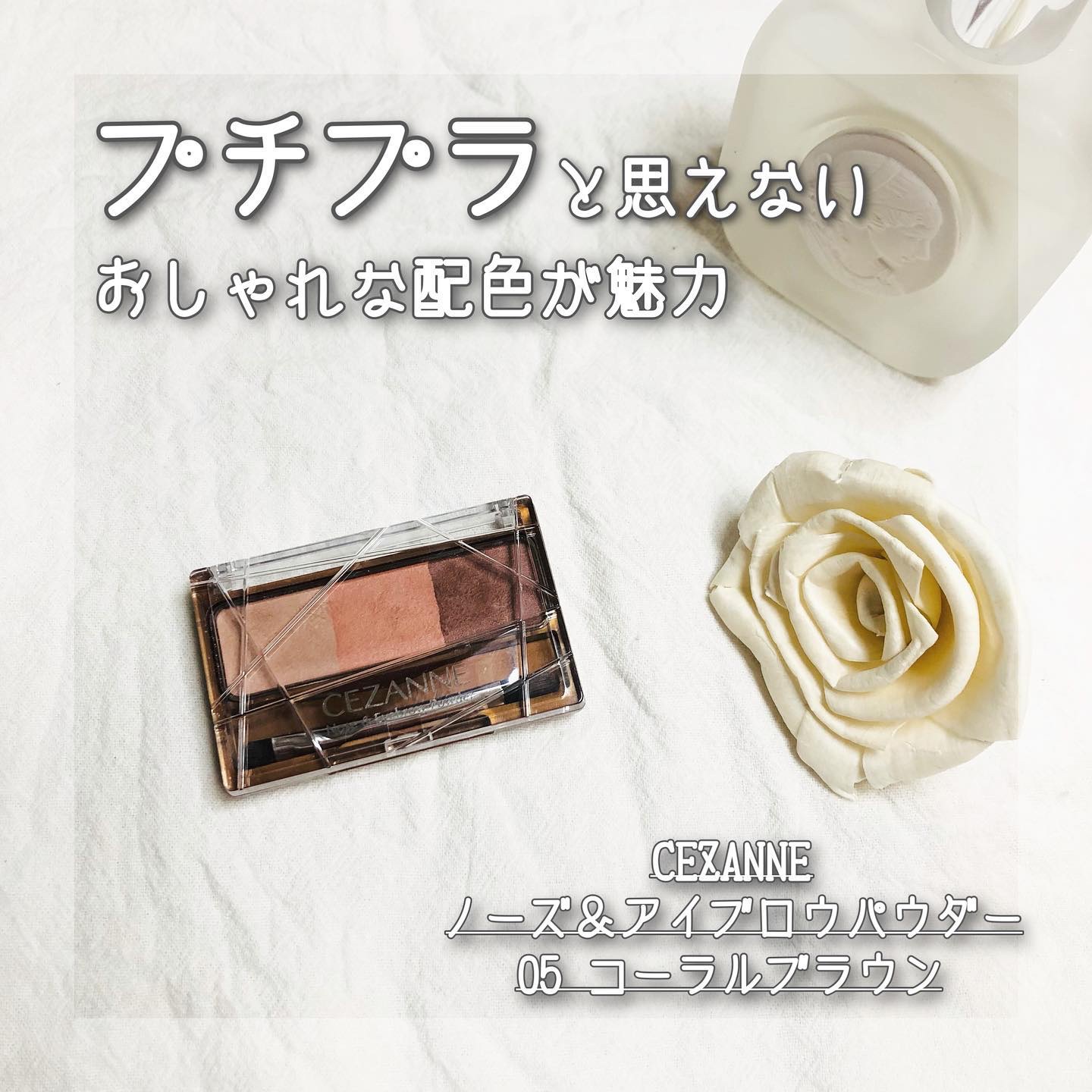 ノーズ＆アイブロウパウダー/CEZANNE/パウダーアイブロウを使ったクチコミ（1枚目）