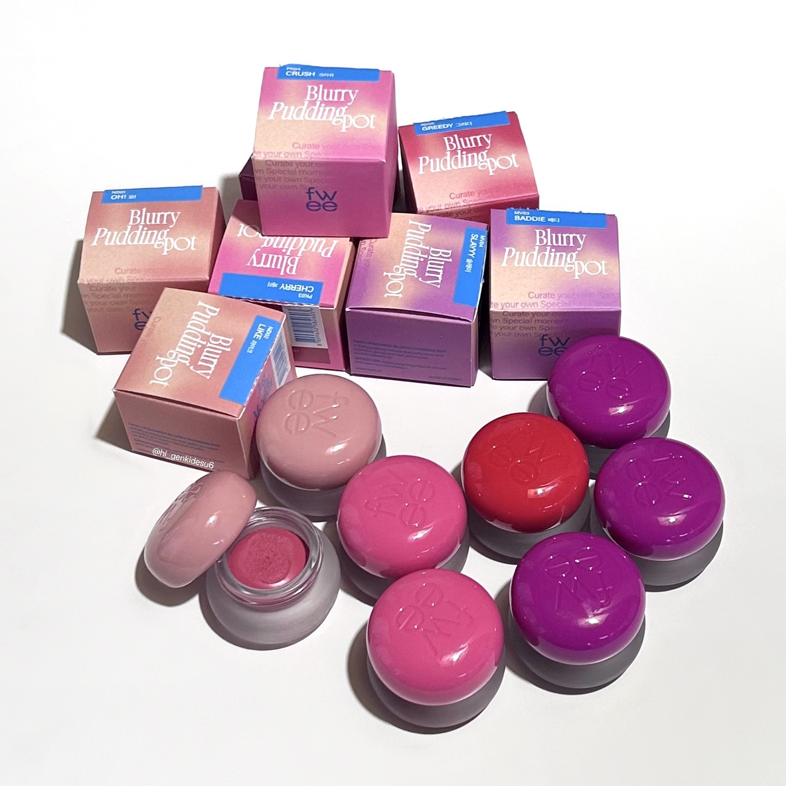 リップアンドチーク ブラーリープリンポット/fwee/口紅を使ったクチコミ（1枚目）