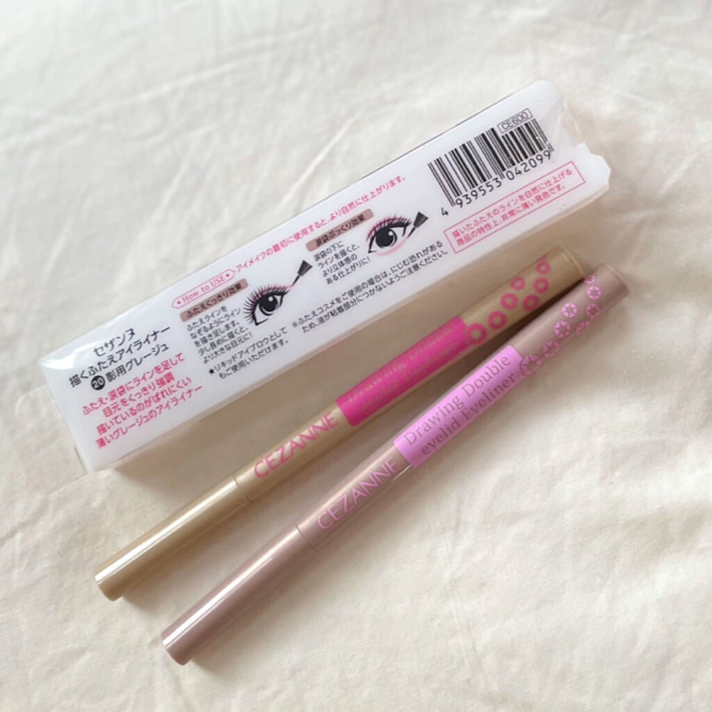描くふたえアイライナー/CEZANNE/リキッドアイライナーを使ったクチコミ(3枚目)