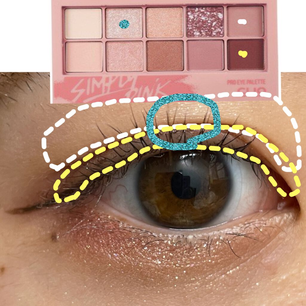 ジューシーピュアアイズ/キャンメイク/アイシャドウパレットを使ったクチコミ（2枚目）