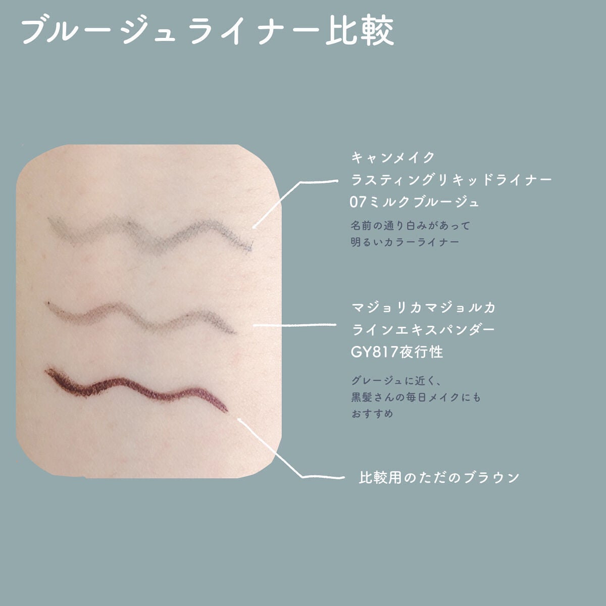 ラスティングリキッドライナー/キャンメイク/リキッドアイライナーを使ったクチコミ(3枚目)