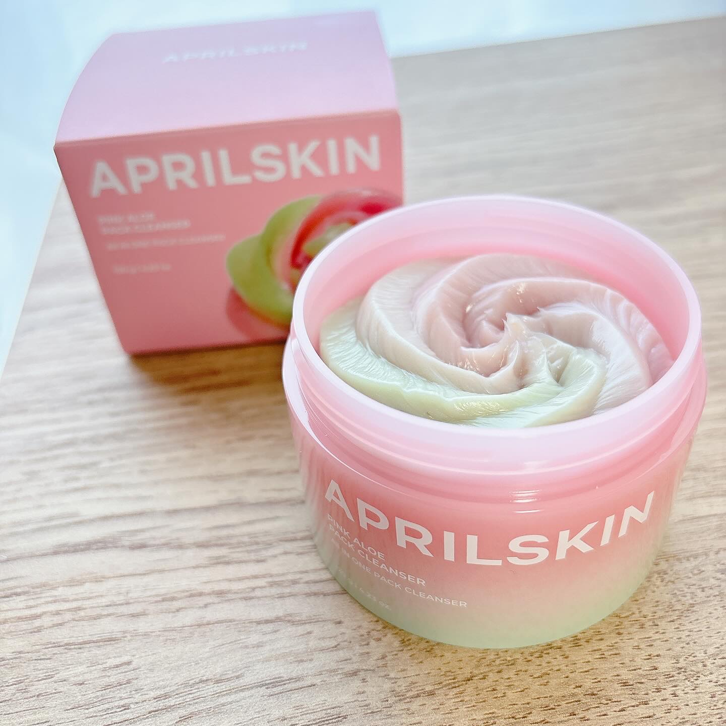 ピンクアロエメレンゲクレンザー/APRILSKIN/その他洗顔料を使ったクチコミ（3枚目）