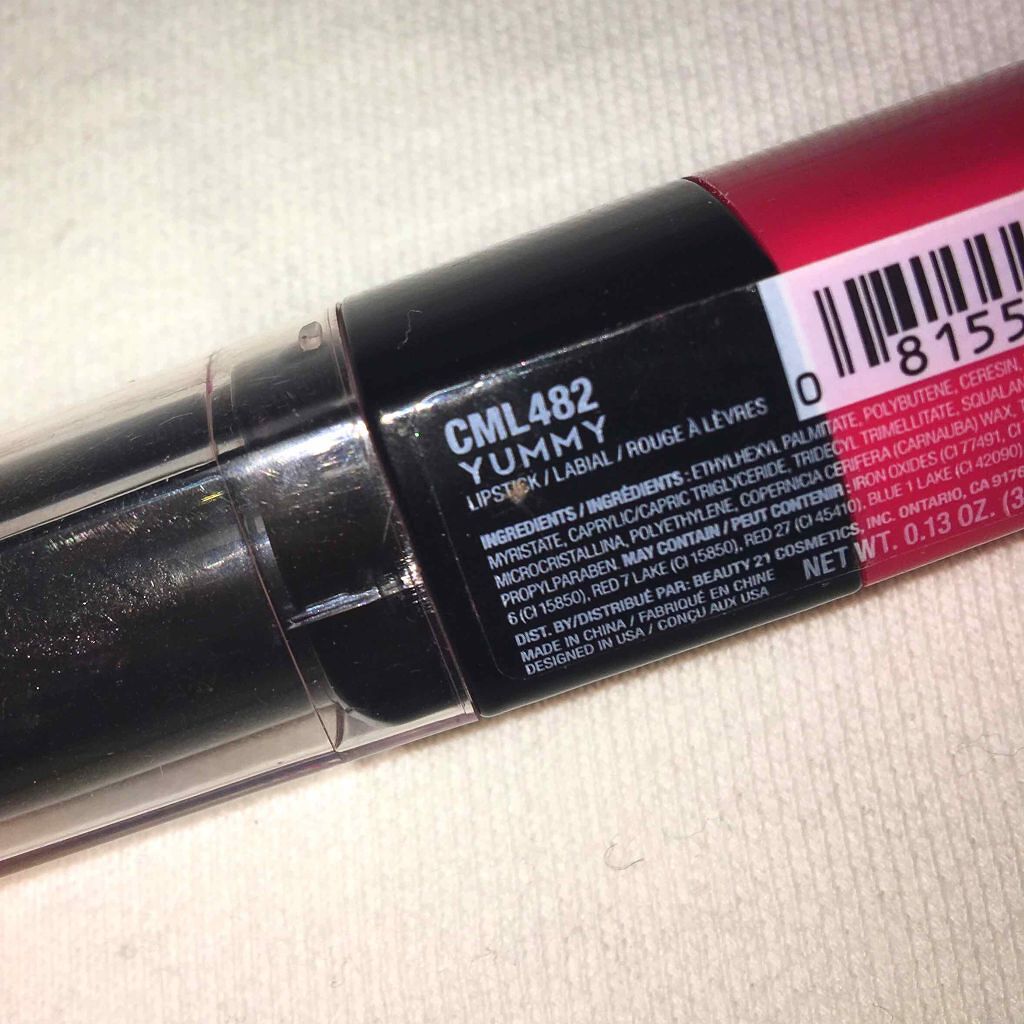 モイスチャークリーム リップスティック/L.A.COLORS/口紅を使ったクチコミ(2枚目)