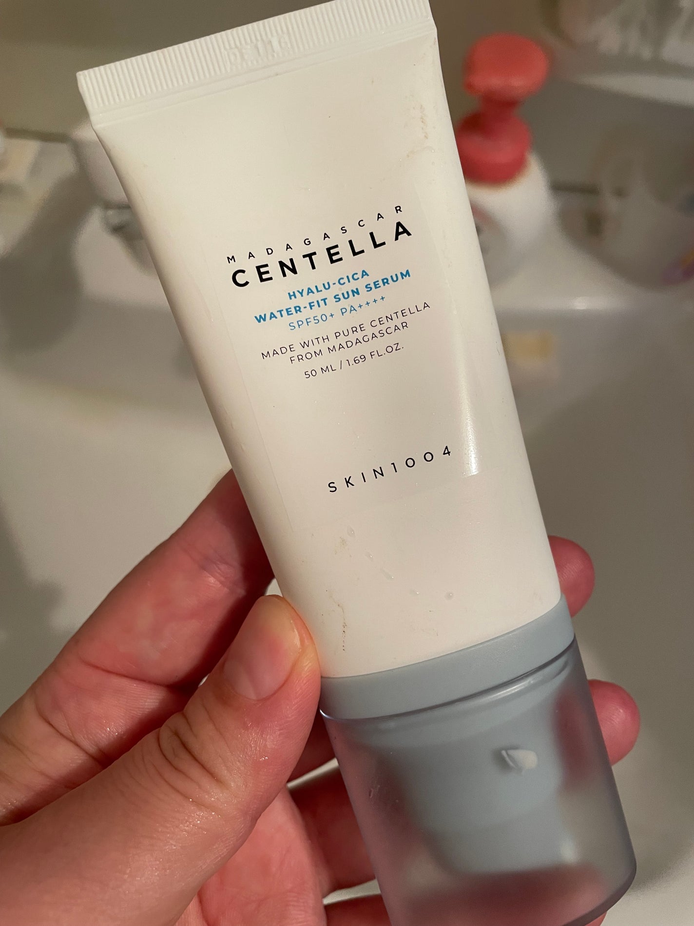 ヒアルーシカ ウォーターフィット サンセラム/SKIN1004/日焼け止めローションを使ったクチコミ(1枚目)