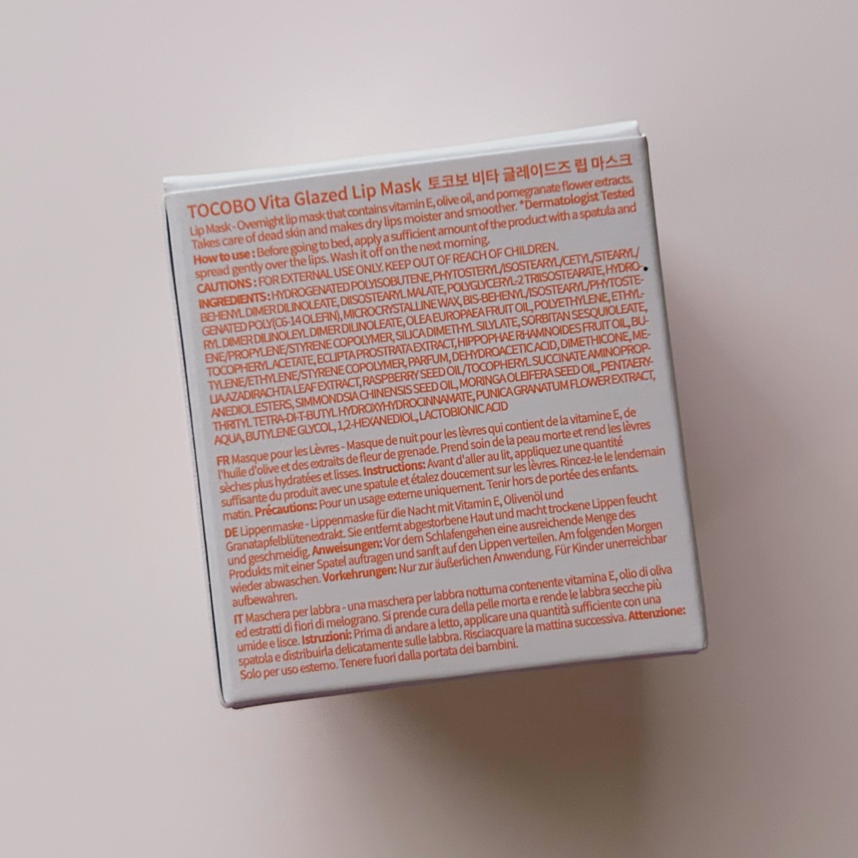 ビタグレーズドリップマスク/TOCOBO/リップマスクを使ったクチコミ（2枚目）