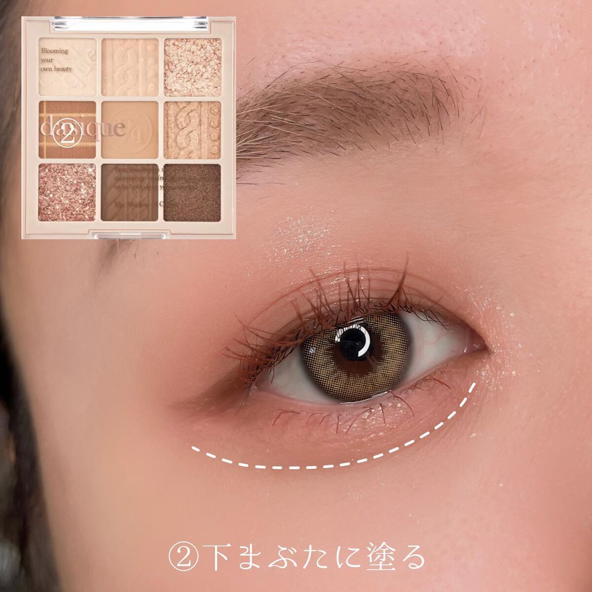 シャドウパレット/dasique/アイシャドウパレットを使ったクチコミ(3枚目)