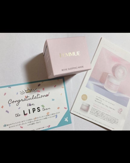 ローズウォーター スリーピングマスク/FEMMUE/フェイスクリームを使ったクチコミ(3枚目)