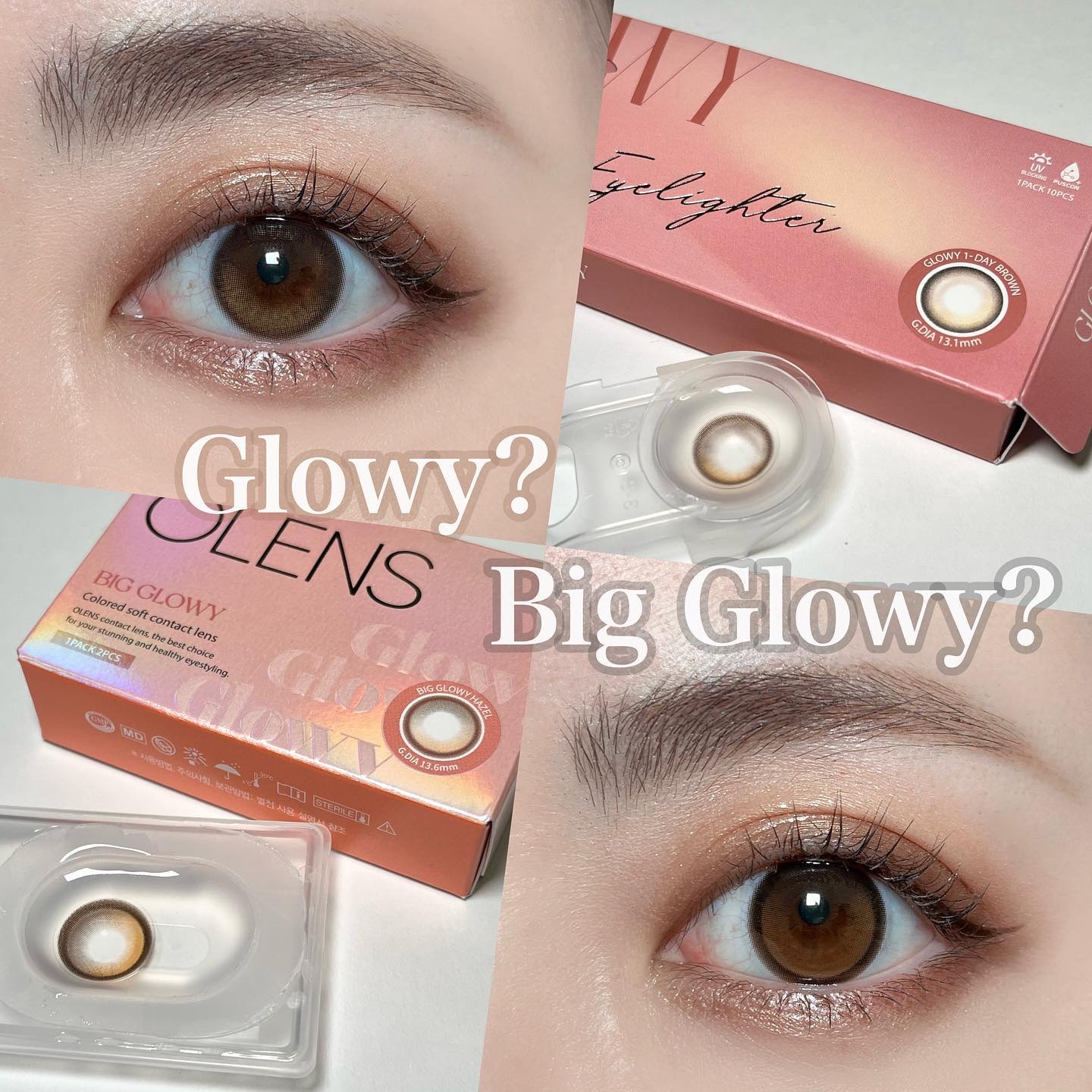 Glowy 1day/OLENS/ワンデー（１DAY）カラコンを使ったクチコミ（1枚目）