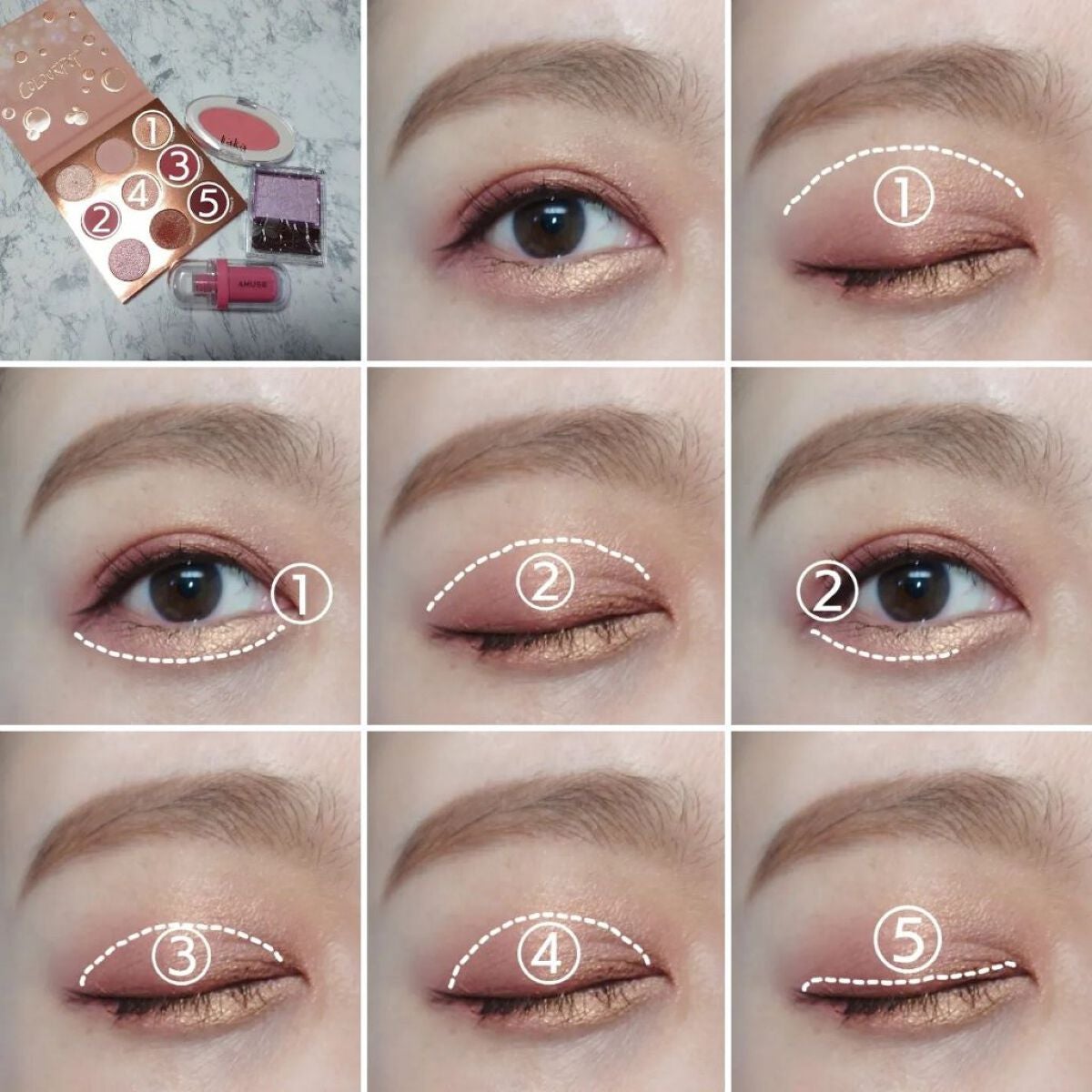 by the rose/ColourPop/アイシャドウパレットを使ったクチコミ(4枚目)