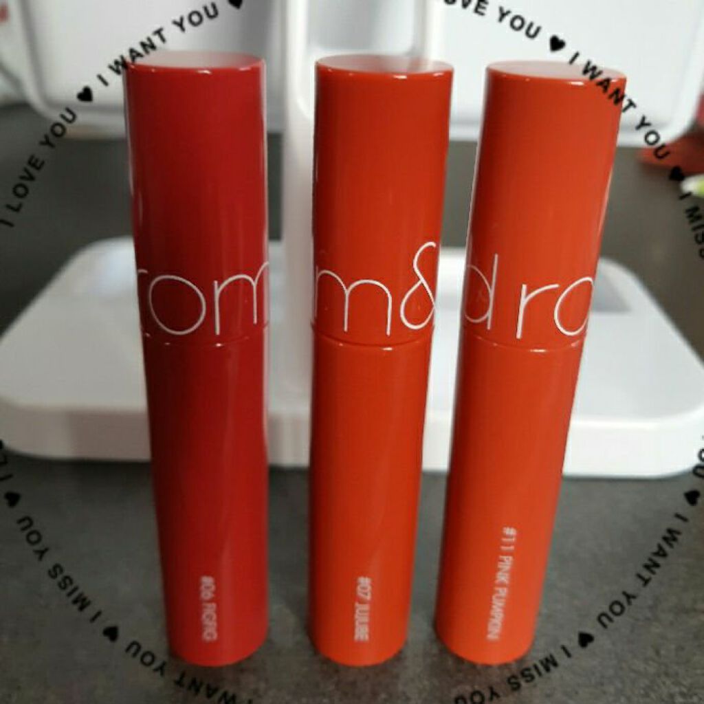 ジューシーラスティングティント/rom&nd/リップティントを使ったクチコミ（1枚目）