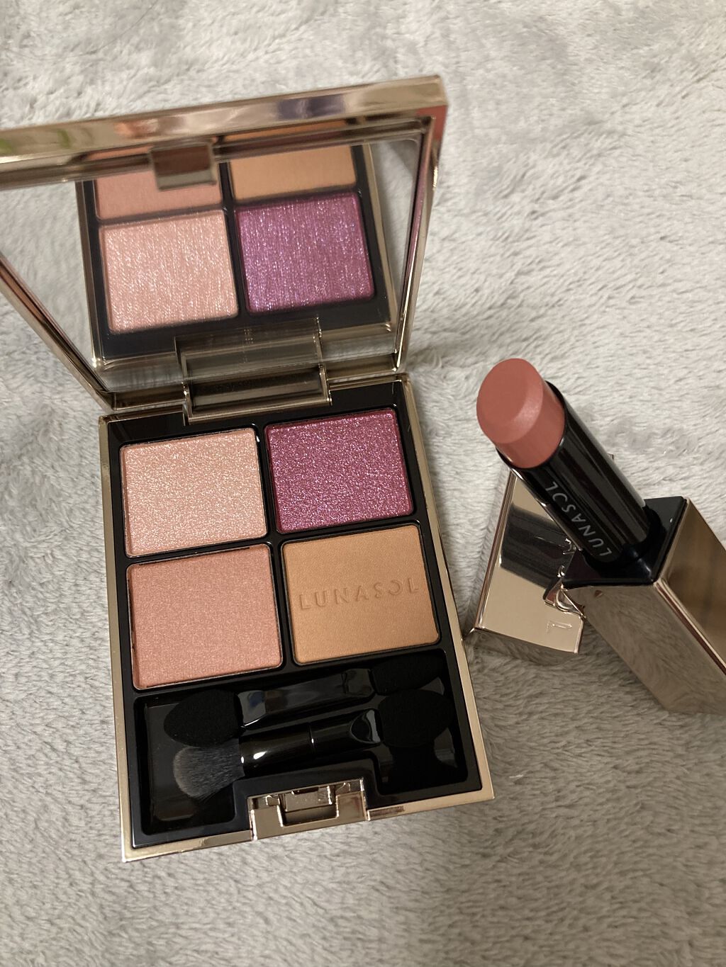 プランプメロウリップス EX10 Cuddle Rose（カドルローズ）/LUNASOL/口紅を使ったクチコミ（1枚目）