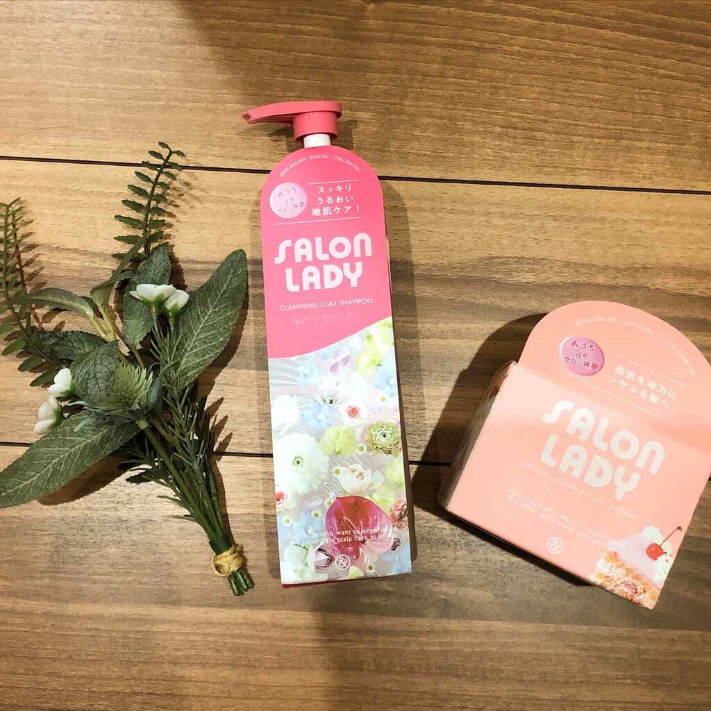 サロンレディ クレンジングクレイシャンプー クレイヘアマスク(255g)/SALON LADY/市販シャンプーを使ったクチコミ（1枚目）