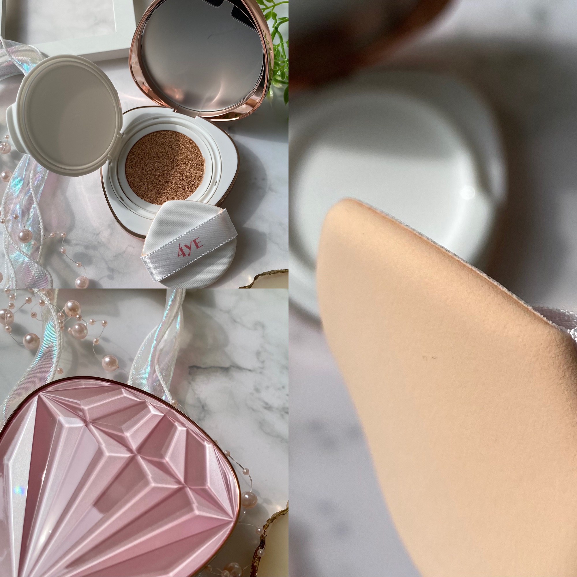 ピンクダイヤクッション/4YE/クッションファンデーションを使ったクチコミ（3枚目）