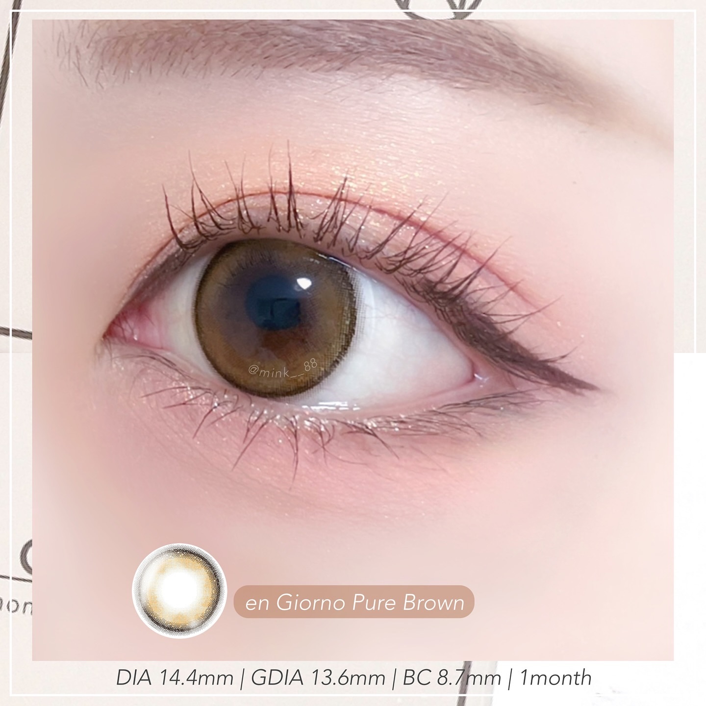 アンジョルノ ぴゅあブルーグレー/en Giorno/カラーコンタクトレンズを使ったクチコミ（2枚目）