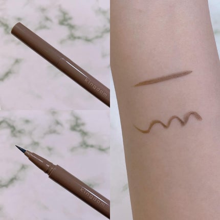 キングダム キングダム リキッドアイライナーR1のクチコミ「\透明感アッシュグレー💗/
キングダム
リキッドアイライナー R1 アッシュグレー
参考価格.....」(2枚目)