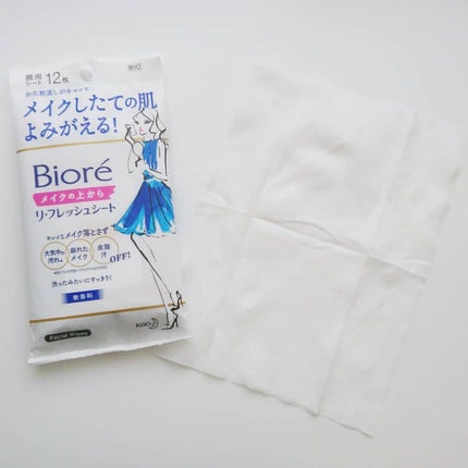 メイクの上からリフレッシュシート/ビオレ/フェイスシートを使ったクチコミ(2枚目)