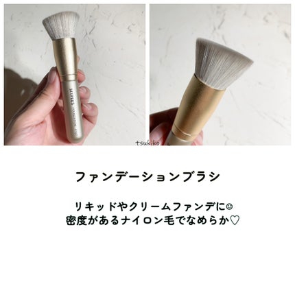 SIXPLUS 携帯用 メイクブラシ5本セット Playシリーズ/SIXPLUS/メイクブラシを使ったクチコミ(5枚目)