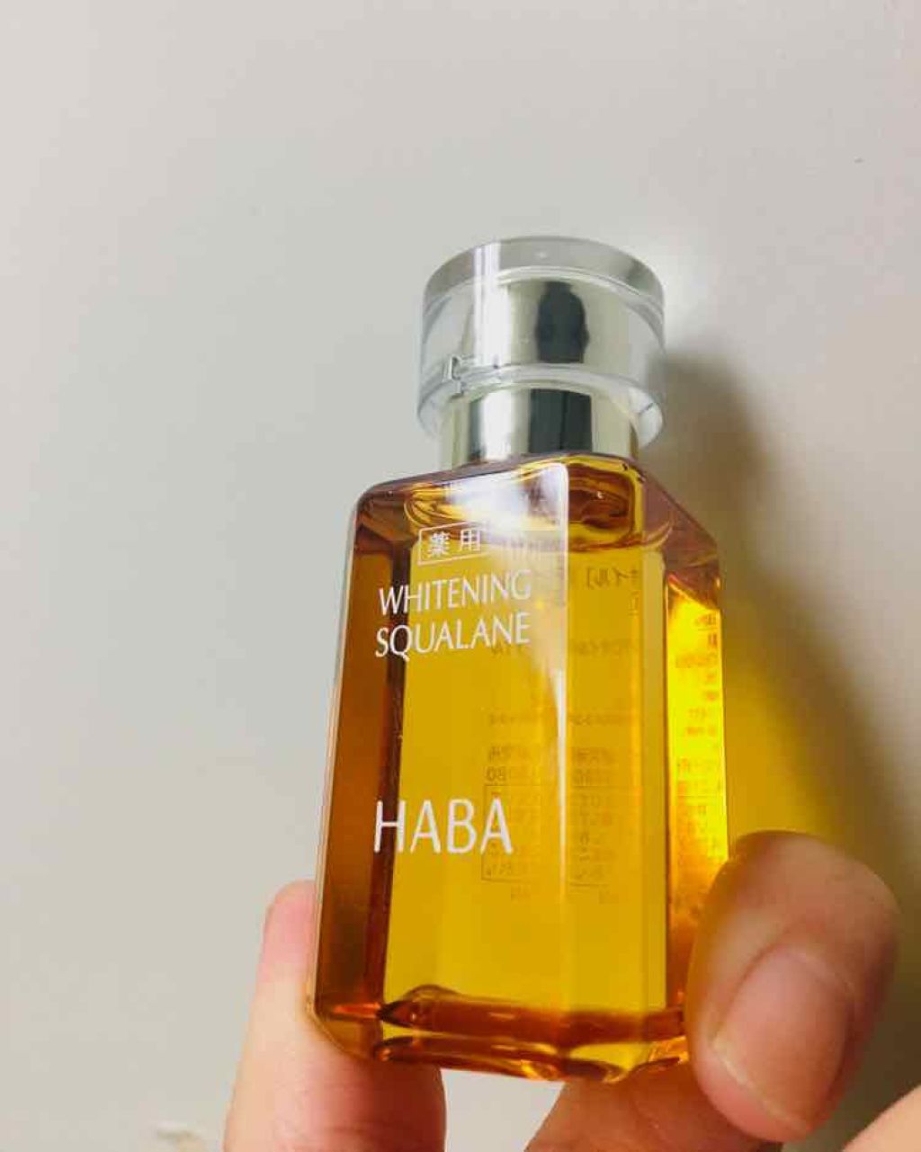 薬用ホワイトニングスクワラン/HABA/フェイスオイルを使ったクチコミ（1枚目）