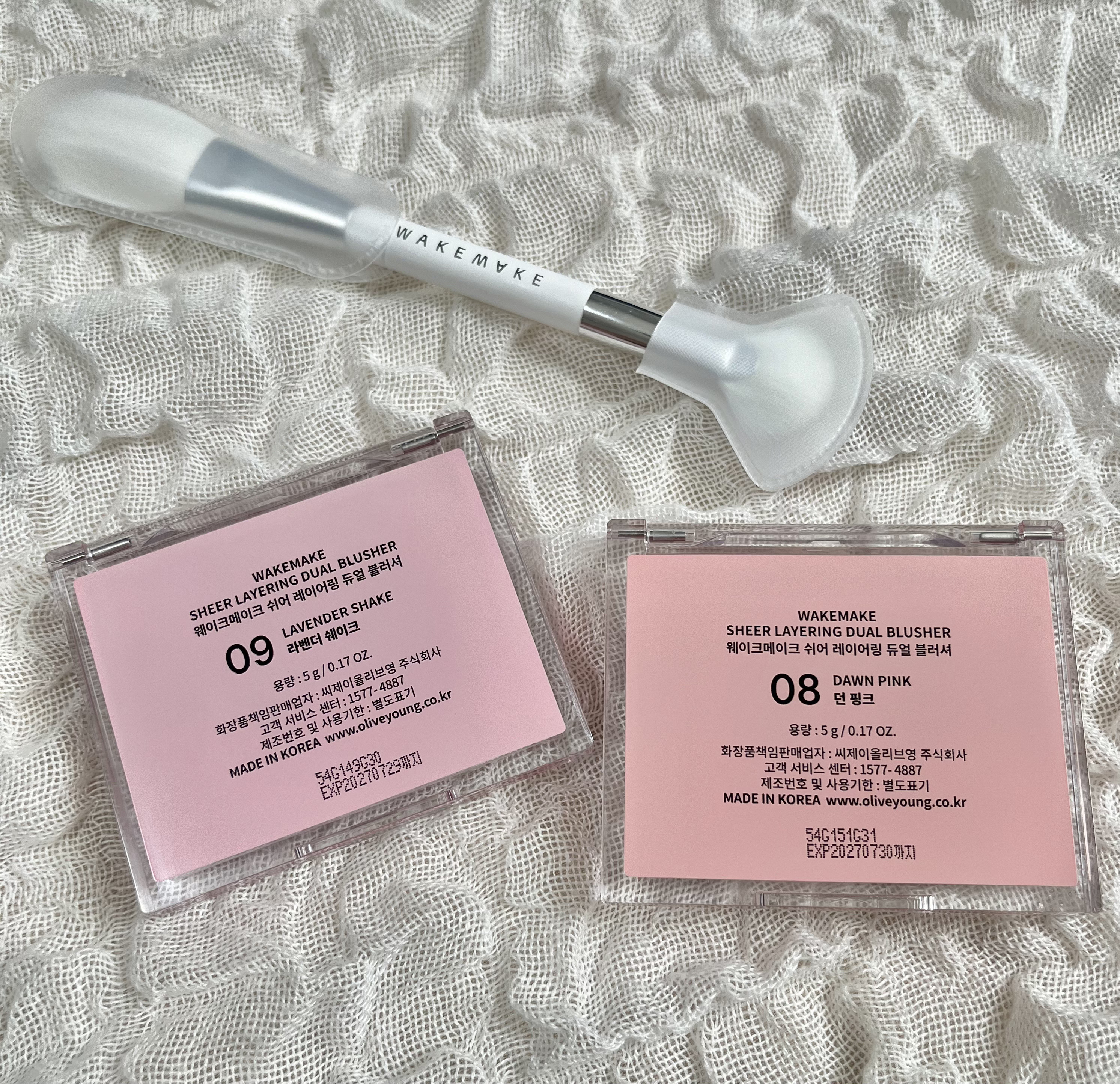 シアーレイヤリングデュアルブラッシャー/wakemake/パウダーチークを使ったクチコミ（3枚目）