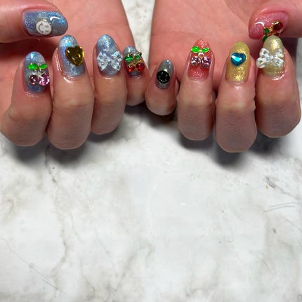 #派手ネイル,#個性的ネイル,#個性派ネイル,#ネイル,#ニュアンスネイル,#スカルプネイル,#ジェルネイル,#ママネイル,#ギャルネイル,#大人ネイル,#派手ネイル,#ネイル,#城陽ネイル,#京都ネイル,#大阪ネイル,#奈良ネイル,#鮮やか夏ネイルのネイルデザイン