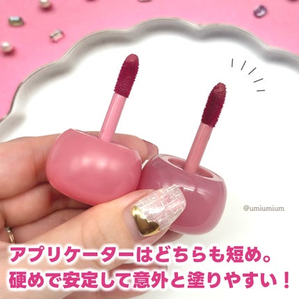 フィー ピンクオブセッションステイフィットティント/fwee/リップティントを使ったクチコミ(5枚目)