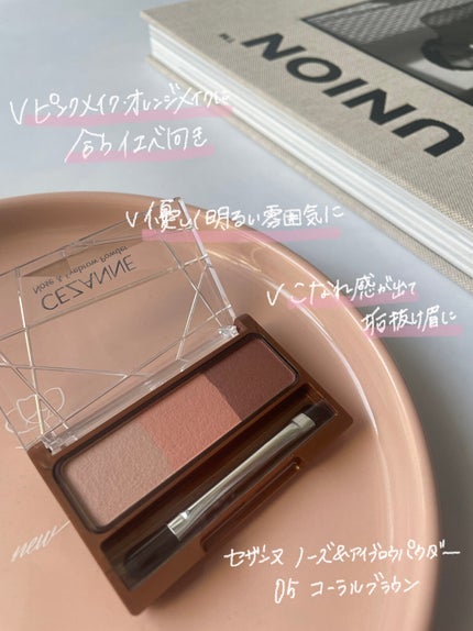 ノーズ&アイブロウパウダー/CEZANNE/パウダーアイブロウを使ったクチコミ(2枚目)