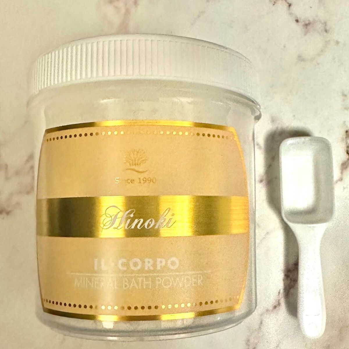 ミネラルバスパウダー ヒノキ/イルコルポ/無機塩系入浴剤を使ったクチコミ（3枚目）