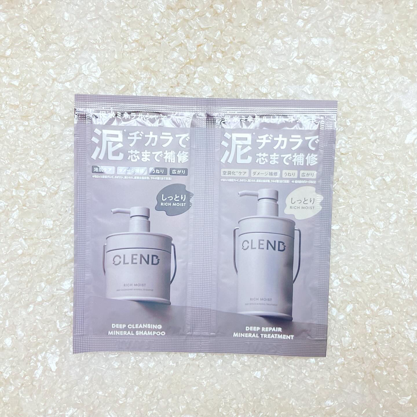 リッチモイスト ディープクレンジング ミネラル シャンプー/ディープリペア ミネラル トリートメント/CLEND/市販シャンプーを使ったクチコミ（1枚目）