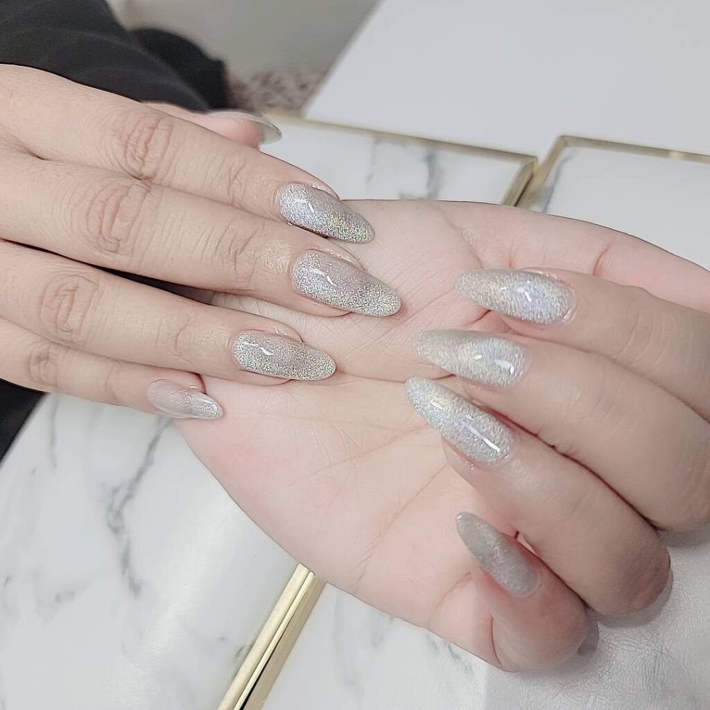 #ジェルネイル,#ユニコーンネイル,#マグネットネイルのネイルデザイン