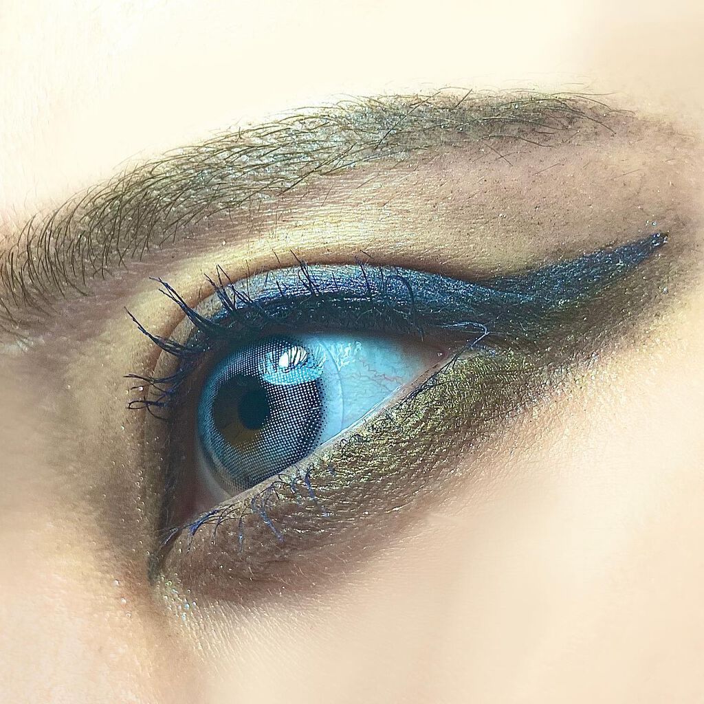 フェリンアイズ シマートップコート パウダーデュオ/DOLCE&GABBANA BEAUTY/ペンシルアイライナーを使ったクチコミ（2枚目）