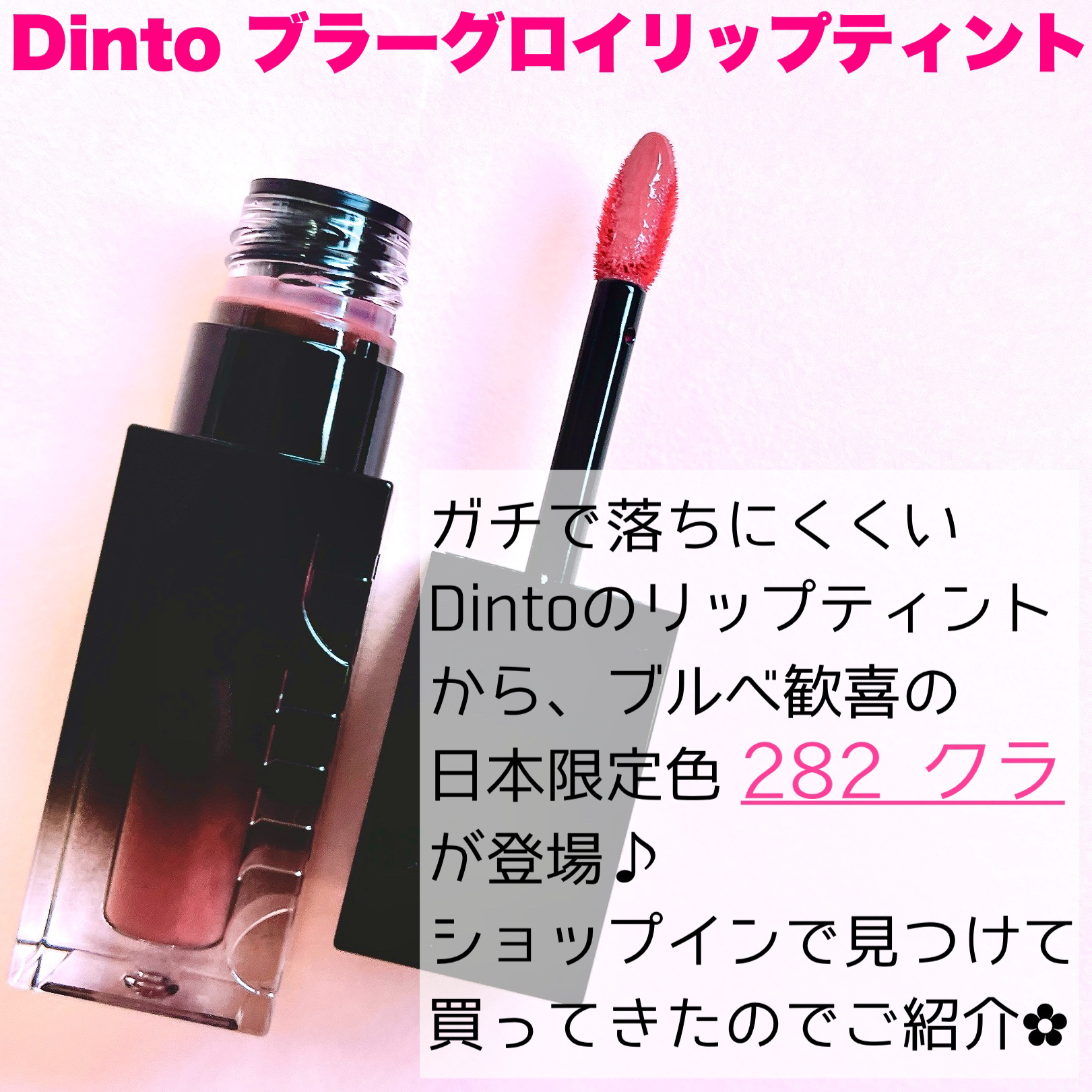 ブラーグロイリップティント/Dinto/リップティントを使ったクチコミ（2枚目）