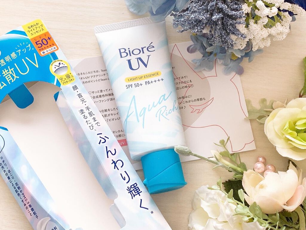ビオレUV アクアリッチ ライトアップエッセンス/ビオレ/日焼け止めクリームを使ったクチコミ(2枚目)