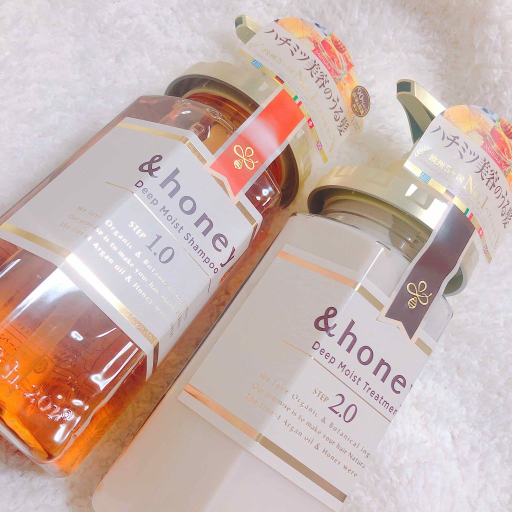 ディープモイスト シャンプー1.0/ヘアトリートメント2.0/&honey/市販シャンプーを使ったクチコミ(1枚目)