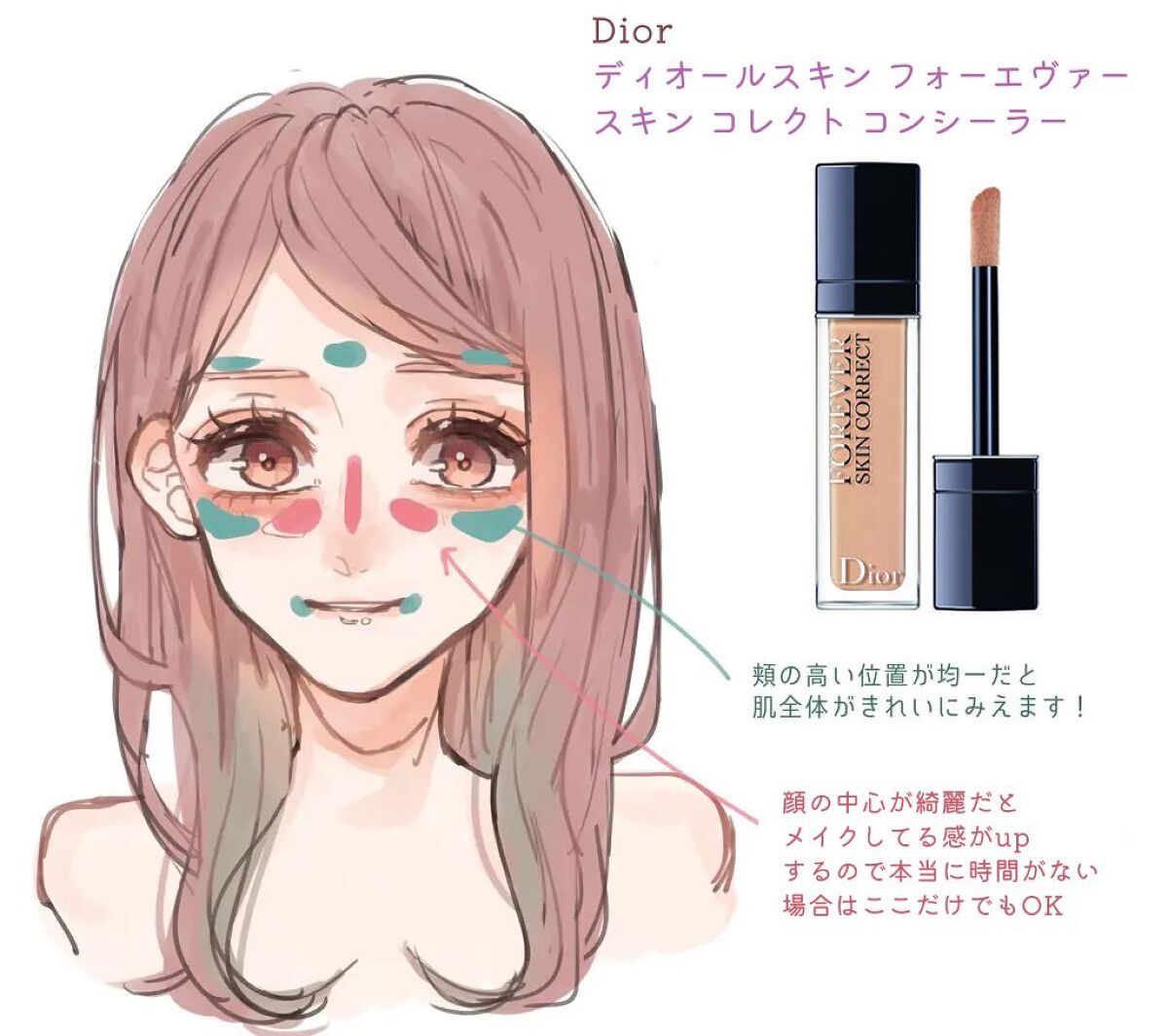 【旧】ディオールスキン フォーエヴァー スキン コレクト コンシーラー/Dior/リキッドコンシーラーを使ったクチコミ（2枚目）