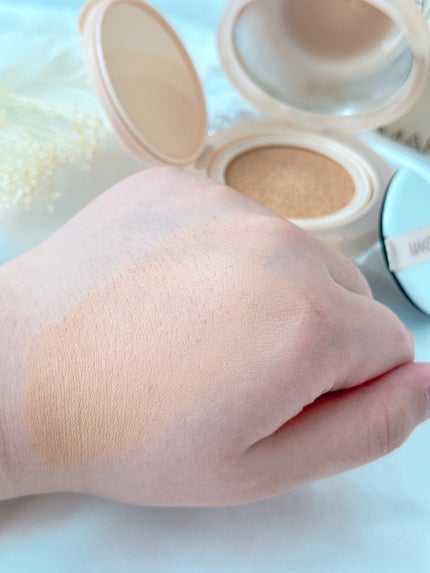 ワンピーエルクッション/MAKEHEAL/クッションファンデーションを使ったクチコミ(4枚目)