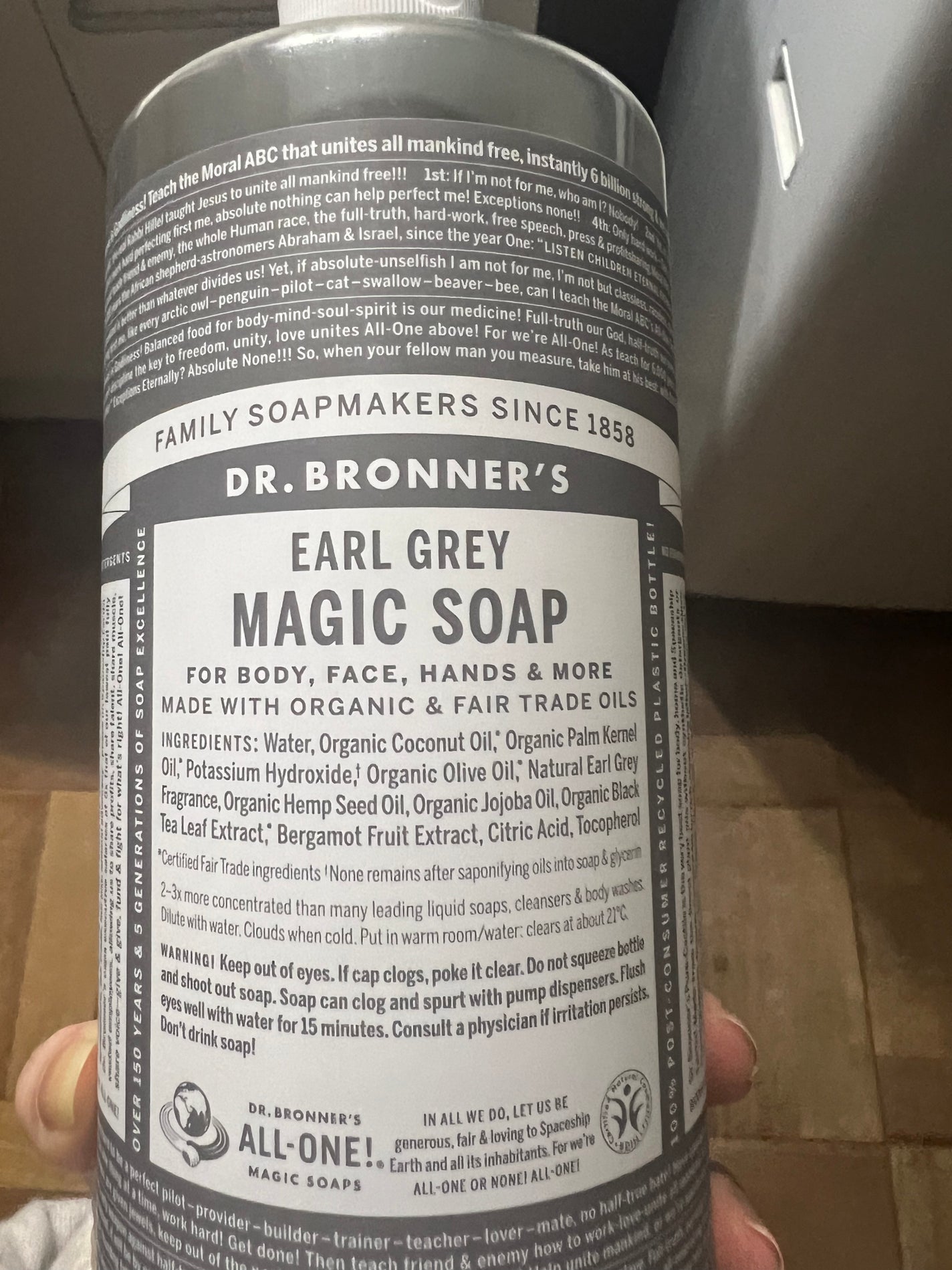 マジックソープ アールグレイ/ドクターブロナー/ボディソープを使ったクチコミ(1枚目)