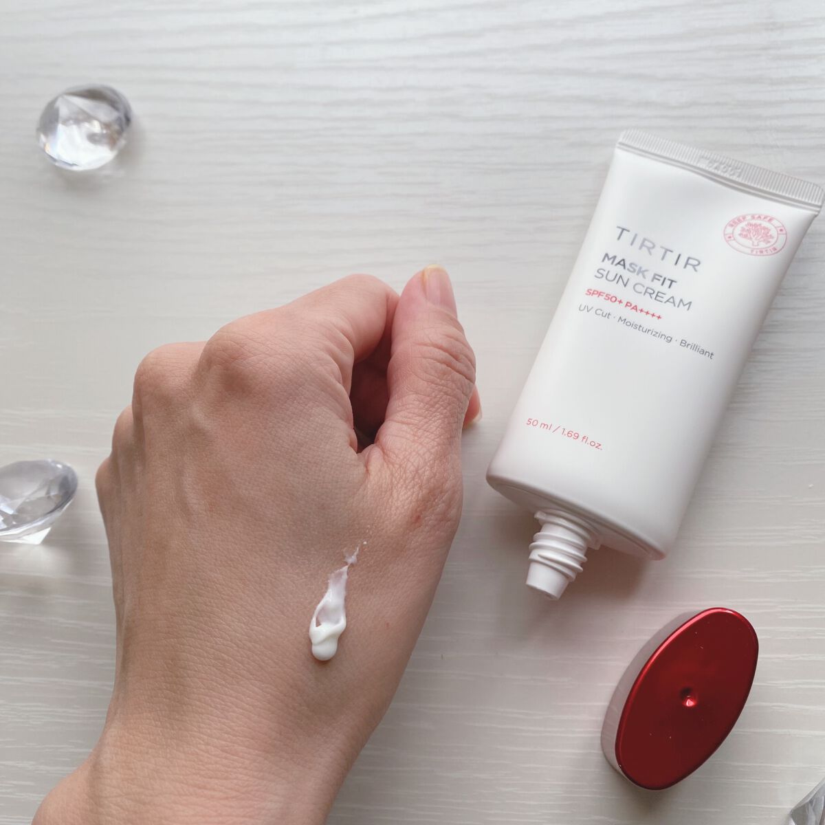 マスクフィットサンクリーム/TIRTIR(ティルティル)/日焼け止めクリームを使ったクチコミ（3枚目）
