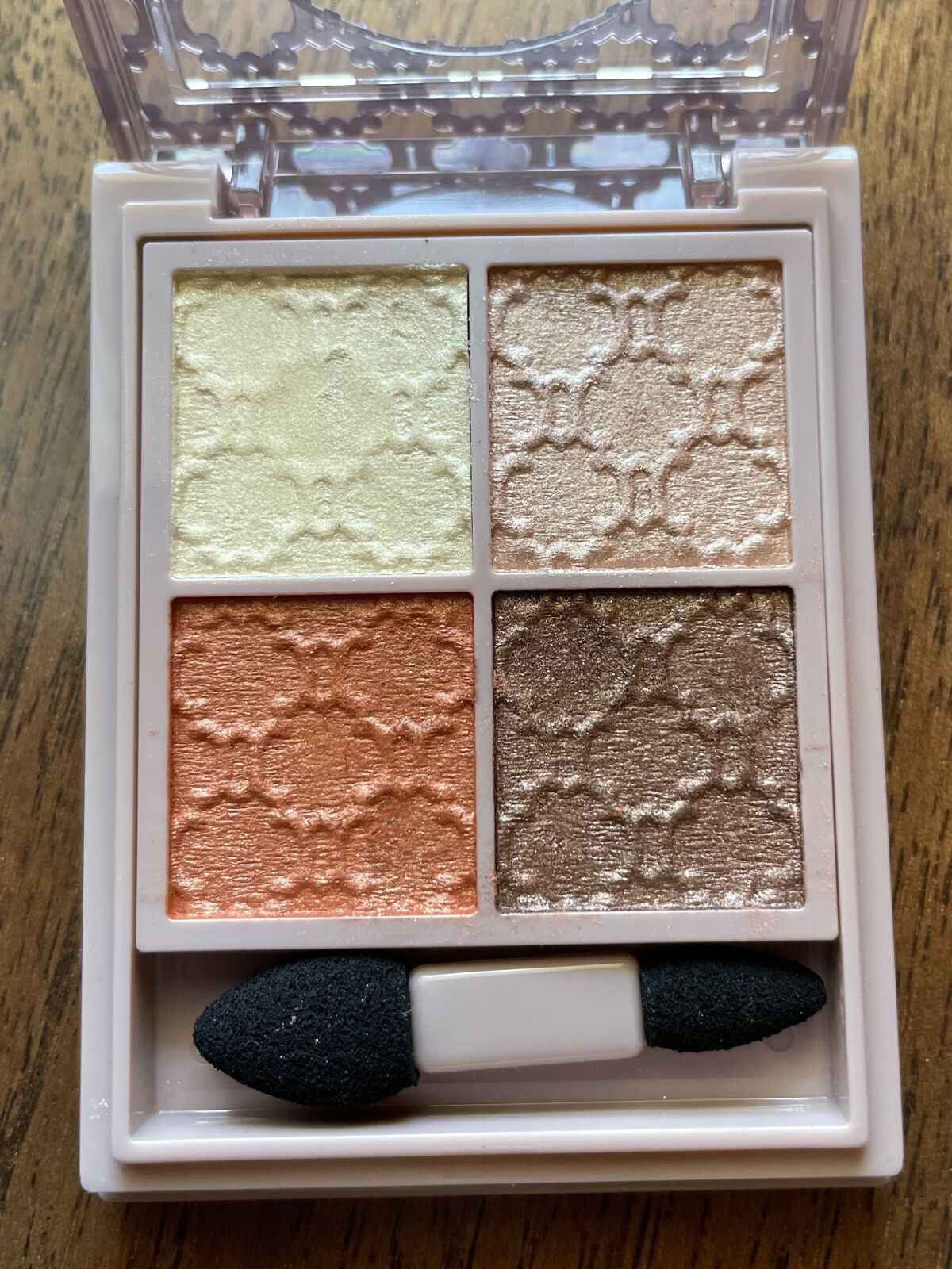 グロッシーリッチ アイズ N OR-2 ブラウニッシュオレンジ系/Visée/アイシャドウパレットを使ったクチコミ（2枚目）