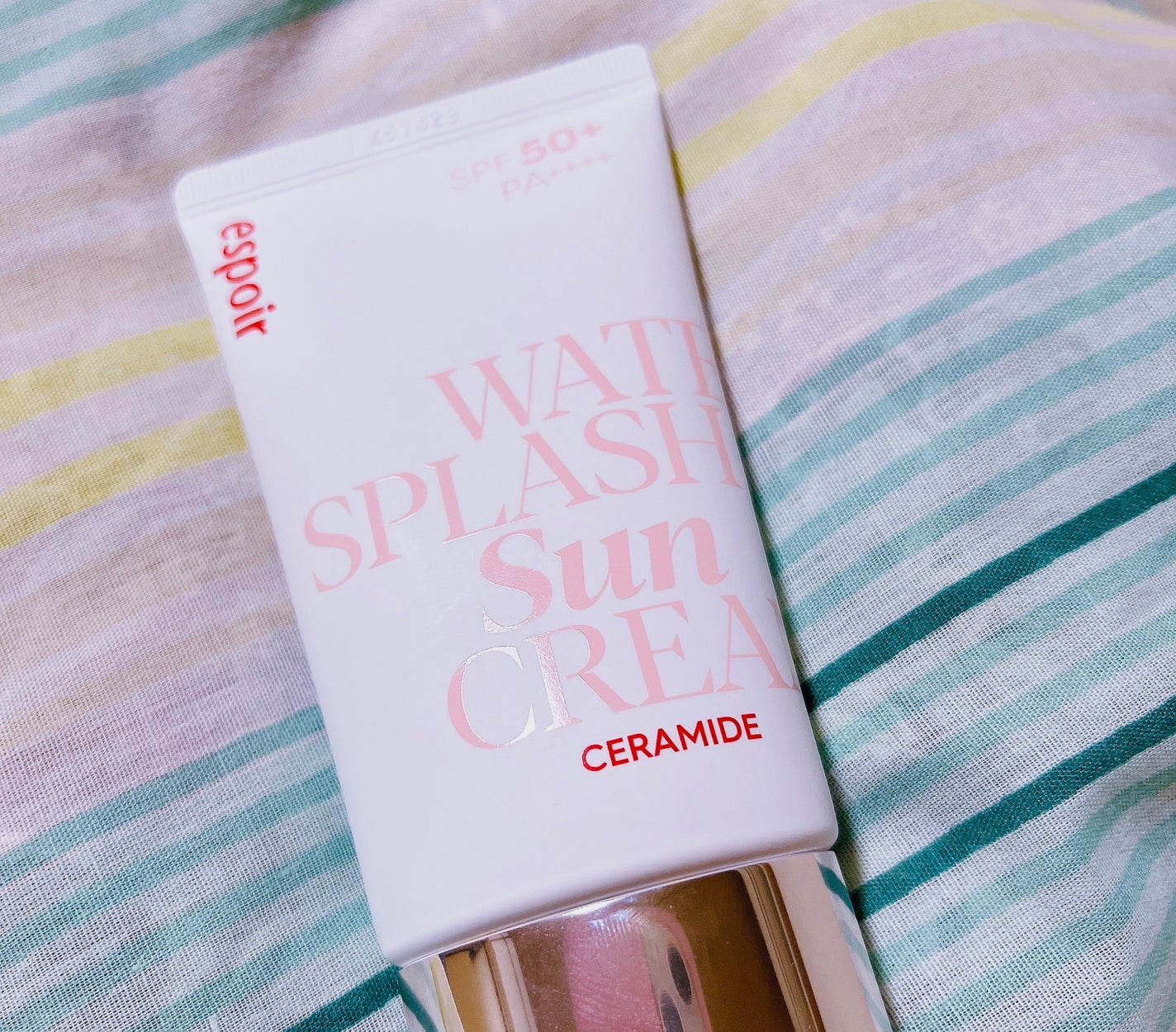 ウォータースプラッシュサンクリーム セラミド/espoir/日焼け止めクリームを使ったクチコミ(1枚目)