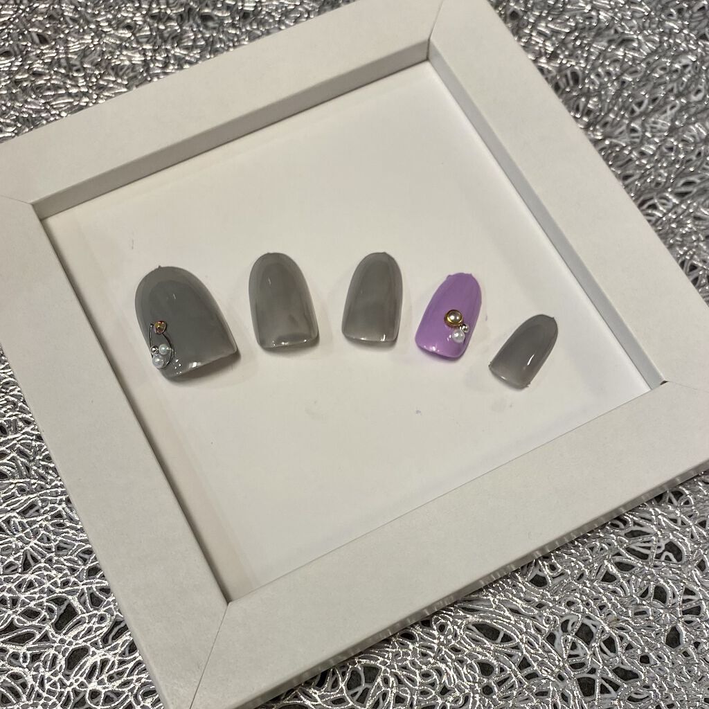 ジェルネイル（ライト対応）/セリア/ジェルネイルを使ったクチコミ（3枚目）