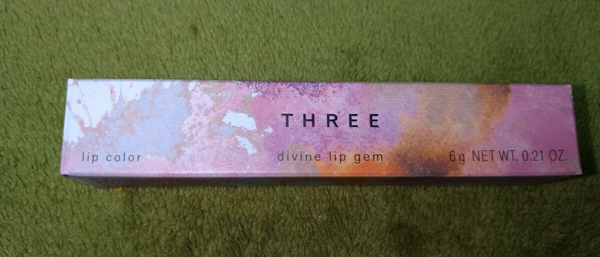THREE ディヴァインリップジェム X01 BLOOM BOOM/THREE/口紅を使ったクチコミ（1枚目）