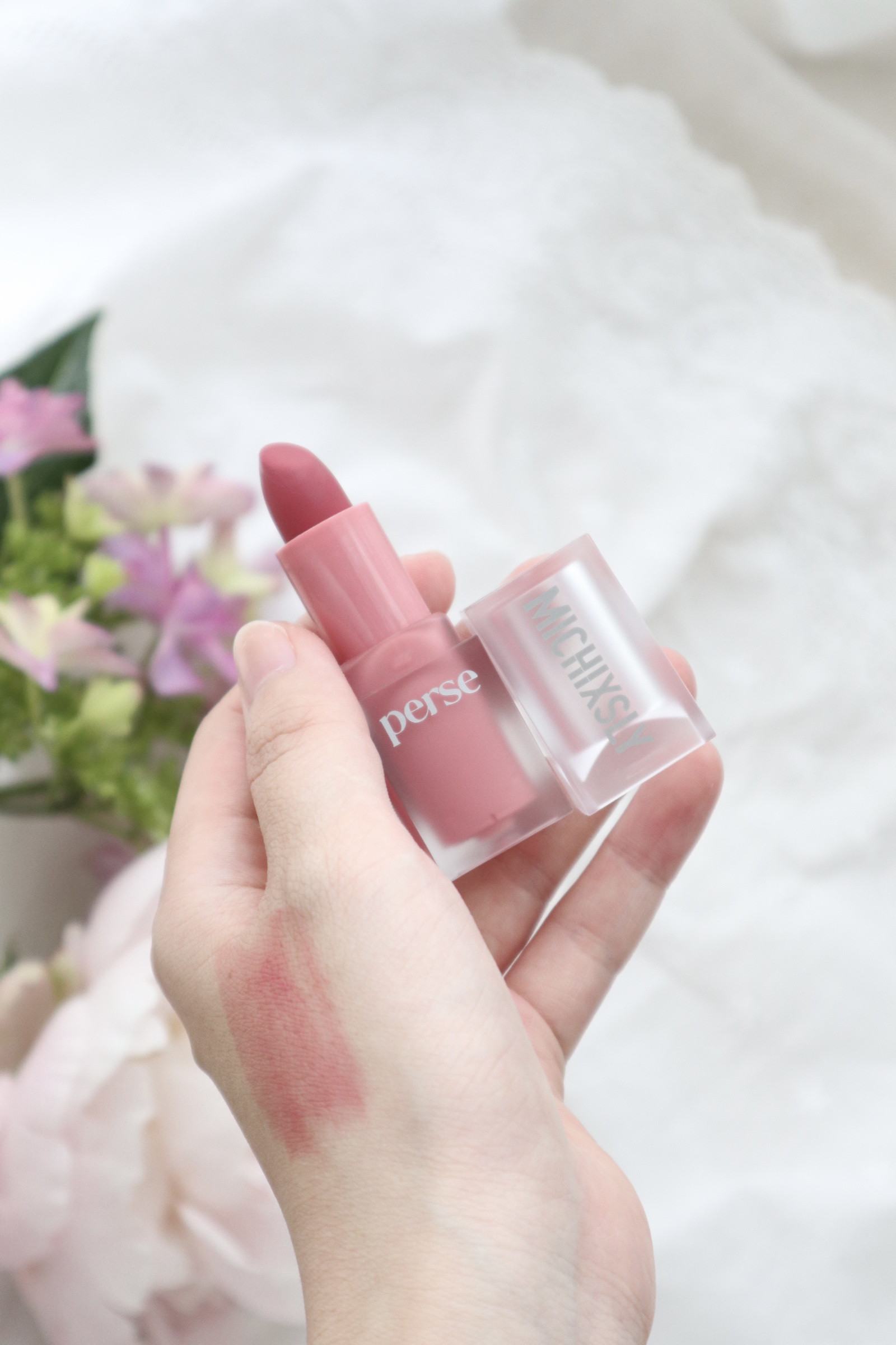 ベルベットフィックスリップバーム 06 Pink Mauvette/perse/リップバームを使ったクチコミ（2枚目）