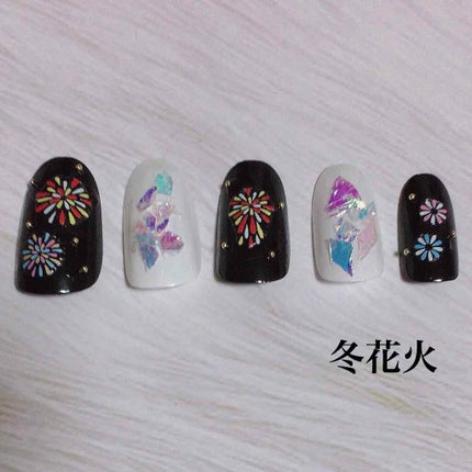 ホログラム/セリア/ネイルチップ・パーツを使ったクチコミ(1枚目)