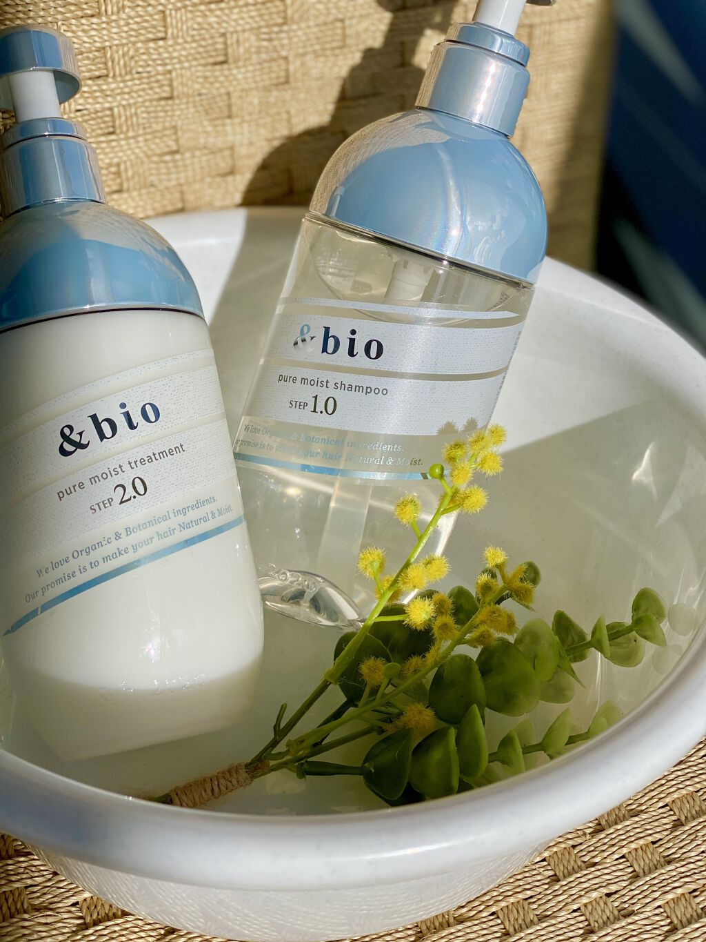 ピュアモイスト シャンプー 1.0／ヘアトリートメント 2.0/&bio/市販シャンプーを使ったクチコミ（1枚目）