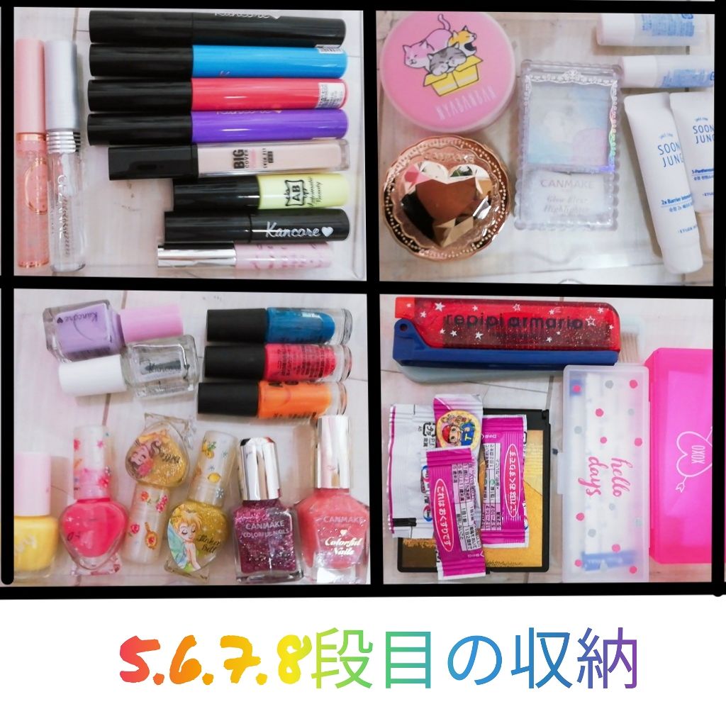 3段式クリアーケース/DAISO/その他化粧小物を使ったクチコミ（3枚目）